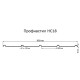 Продольно гнутый профнастил для укрытий конвейеров НС18ПГ-1170, 0,5, в полимерном покрытии