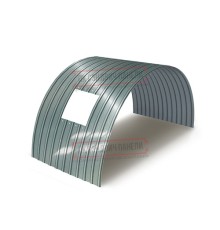 Продольно гнутый профнастил для укрытий конвейеров С18ПГ-1023, 0,9, нержавеющий