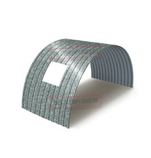 Продольно гнутый профнастил для укрытий конвейеров С18ПГ-1023, 0,5, оцинкованный