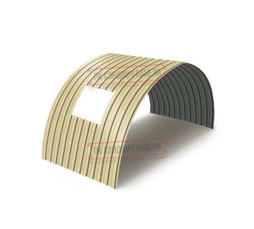 Продольно гнутый профнастил для укрытий конвейеров СС10ПГ-1160, 0,5, в полимерном покрытии