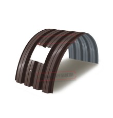 Продольно гнутый профнастил для укрытий конвейеров Н60ПГ-902, 1,0, в полимерном покрытии