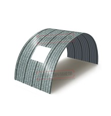 Продольно гнутый профнастил для укрытий конвейеров НС18ПГ-1170, 0,8, оцинкованный