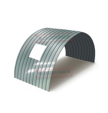 Продольно гнутый профнастил для укрытий конвейеров С10ПГ-1160, 1,0, нержавеющий