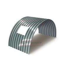 Продольно гнутый профнастил для укрытий конвейеров С21ПГ-1051, 0,6, нержавеющий