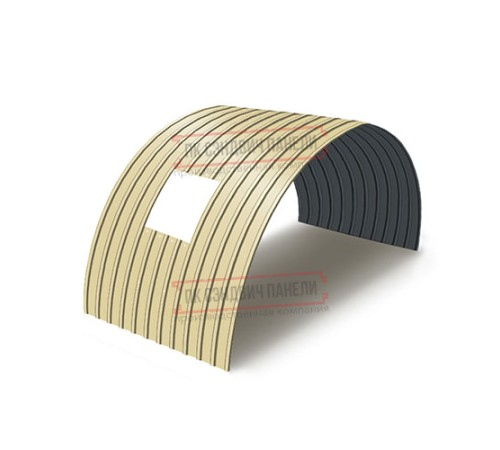 Продольно гнутый профнастил для укрытий конвейеров С10ПГ-1160, 0,5, в полимерном покрытии