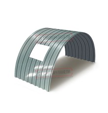 Продольно гнутый профнастил для укрытий конвейеров С17ПГ-1163, 0,9, нержавеющий