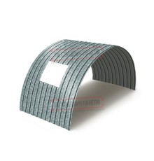 Продольно гнутый профнастил для укрытий конвейеров СС10ПГ-1160, 0,9, оцинкованный