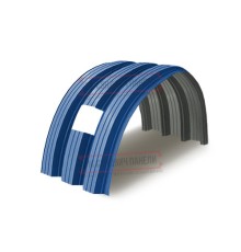 Продольно гнутый профнастил для укрытий конвейеров Н112ПГ-807, 0,7, в полимерном покрытии