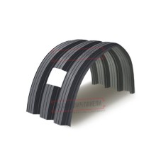 Продольно гнутый профнастил для укрытий конвейеров Н114ПГ-807, 0,9, в полимерном покрытии