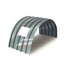 Продольно гнутый профнастил для укрытий конвейеров С44ПГ-1047, 0,5, нержавеющий