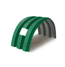 Продольно гнутый профнастил для укрытий конвейеров Н112ПГ-807, 0,8, в полимерном покрытии