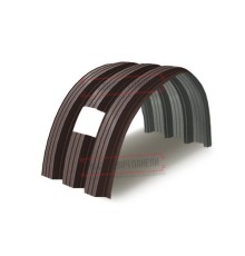 Продольно гнутый профнастил для укрытий конвейеров Н114ПГ-807, 1,0, в полимерном покрытии