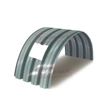 Продольно гнутый профнастил для укрытий конвейеров Н57ПГ-960, 0,8, нержавеющий