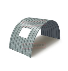 Продольно гнутый профнастил для укрытий конвейеров С17ПГ-1163, 0,8, оцинкованный