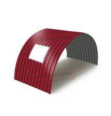 Продольно гнутый профнастил для укрытий конвейеров С8ПГ-1200, 0,6, в полимерном покрытии