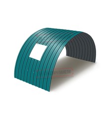 Продольно гнутый профнастил для укрытий конвейеров С10ПГ-1160, 0,9, в полимерном покрытии