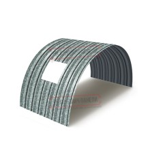 Продольно гнутый профнастил для укрытий конвейеров С15ПГ-1190, 0,7, оцинкованный