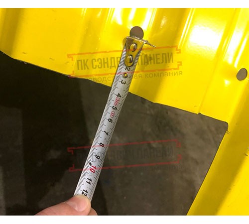 Продольно гнутый профнастил для укрытий конвейеров Н112ПГ-807, 0,6, нержавеющий