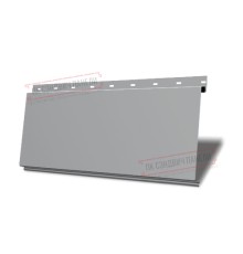 Линеарная панель открытая гладкая-24хС/20, RAL 7004 Серый