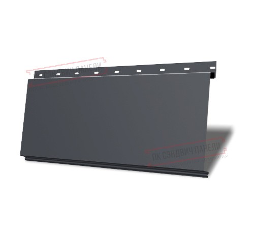 Линеарная панель-открытый гладкий-24хС/20, RAL 7024 Серый графит