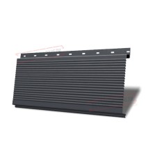 Линеарная панель-открытый волна-24хС/20 профилированная RAL 7024 Серый графит