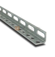 L-образный профиль перфорированный К237 50x36x2000-1,5 мм, из нержавеющей стали