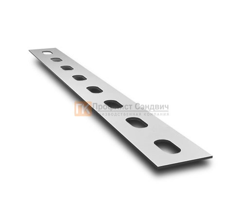 Перфорированная полоса ПП40 40x2500-2,0 мм, горячеоцинкованная