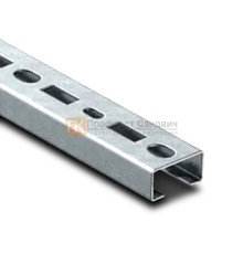 С-образный профиль перфорированный К108 40x20x2500-2,0 мм, оцинкованный