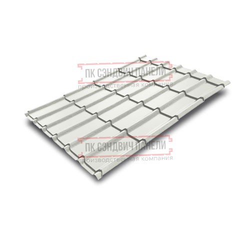 Металлочерепица Экоррей RAL9003 Полиэстер-0.35