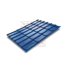 Металлочерепица Экоррей RAL5005 Полиэстер-0.4