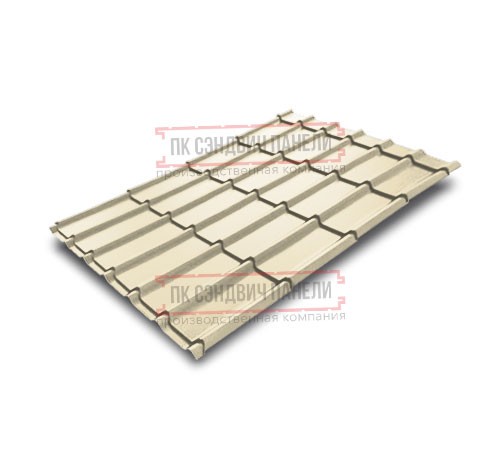 Металлочерепица Экоррей RAL1015 Полиэстер-0.5