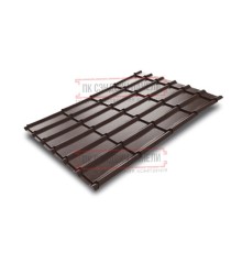 Металлочерепица Экоррей RAL8017 Полиэстер-0.4