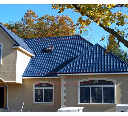 Металлочерепица Камея RAL5005 Полиэстер-0.45