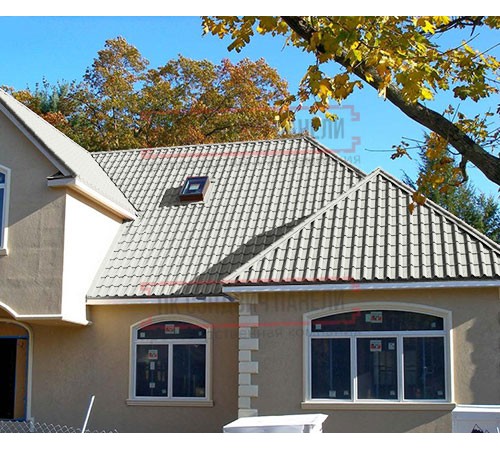 Металлочерепица Камея RAL9003 Полиэстер-0.45