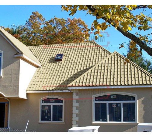 Металлочерепица Камея RAL1014 Полиэстер-0.45