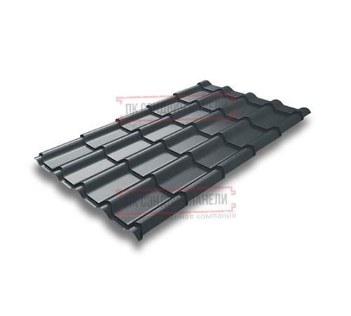Металлочерепица Камея RAL7016 Quarzit Pro Matt-0.5