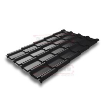 Металлочерепица Камея RAL9005 Velur-0.5