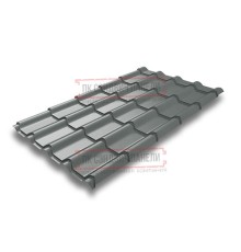 Металлочерепица Камея RAL7005 Полиэстер-0.45