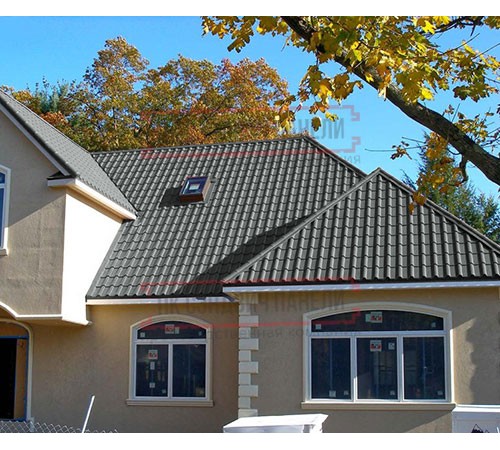 Металлочерепица Камея RAL7005 Полиэстер-0.45