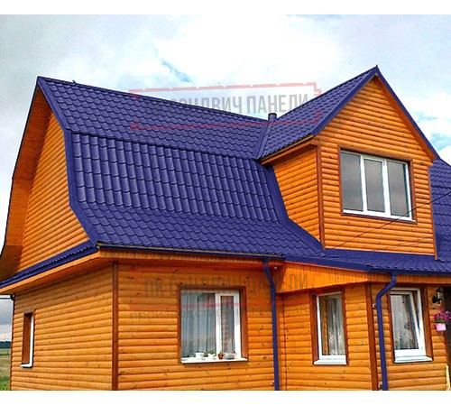 Металлочерепица классик плюс RAL5002 Полиэстер-0.45