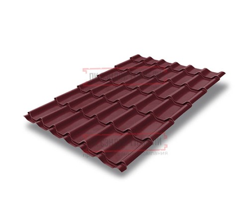 Металлочерепица классик плюс RAL3005 Quarzit-0.5