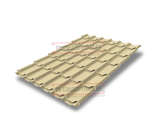Металлочерепица классик плюс RAL1014 Полиэстер-0.45