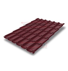 Металлочерепица классик плюс RAL3005 Polydexter-0.5
