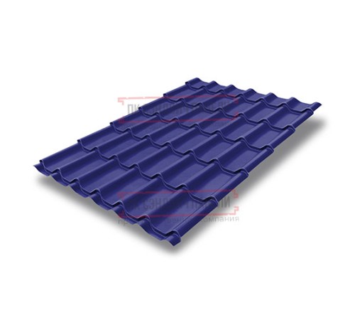 Металлочерепица Классик RAL5002 Полиэстер-0,45
