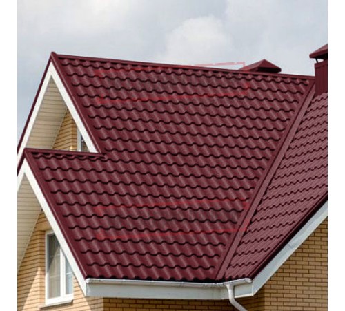 Металлочерепица Кредо RAL3005 Quarzit lite-0,5