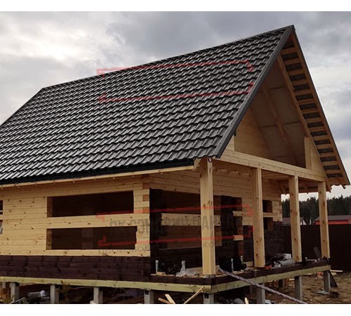 Металлочерепица Квинта плюс RR32 Atlas-0.5