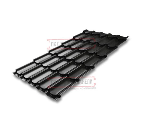 Металлочерепица Квинта плюс RAL9005 Quarzit lite-0.5