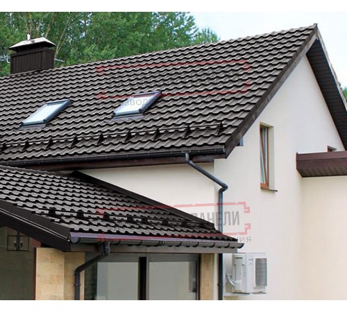 Металлочерепица Квинта плюс 3D RR32 Atlas-0,5