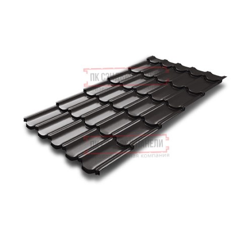 Металлочерепица Квинта плюс 3D RR32 Полиэстер-0,45