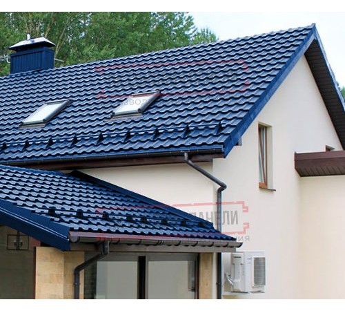 Металлочерепица Квинта плюс 3D RAL5005 Satin-0,5